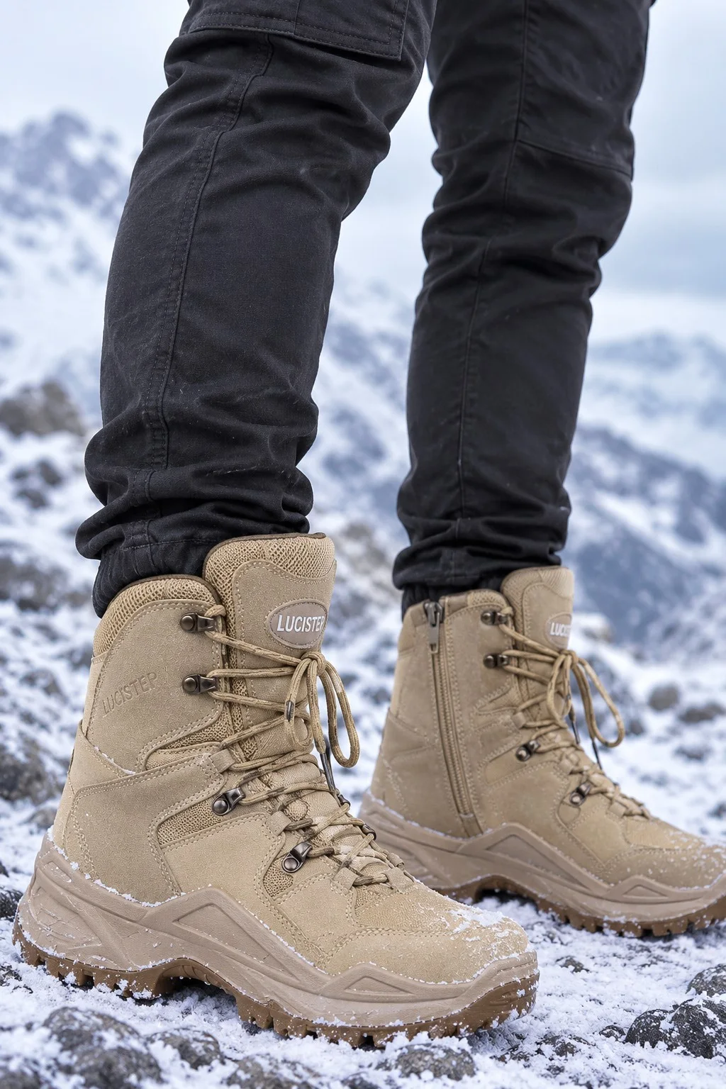 Su Geçirmez Fermuarlı ve Bağcıklı Outdoor Kadın & Erkek Taktik Askeri Bot 4 Mevsim